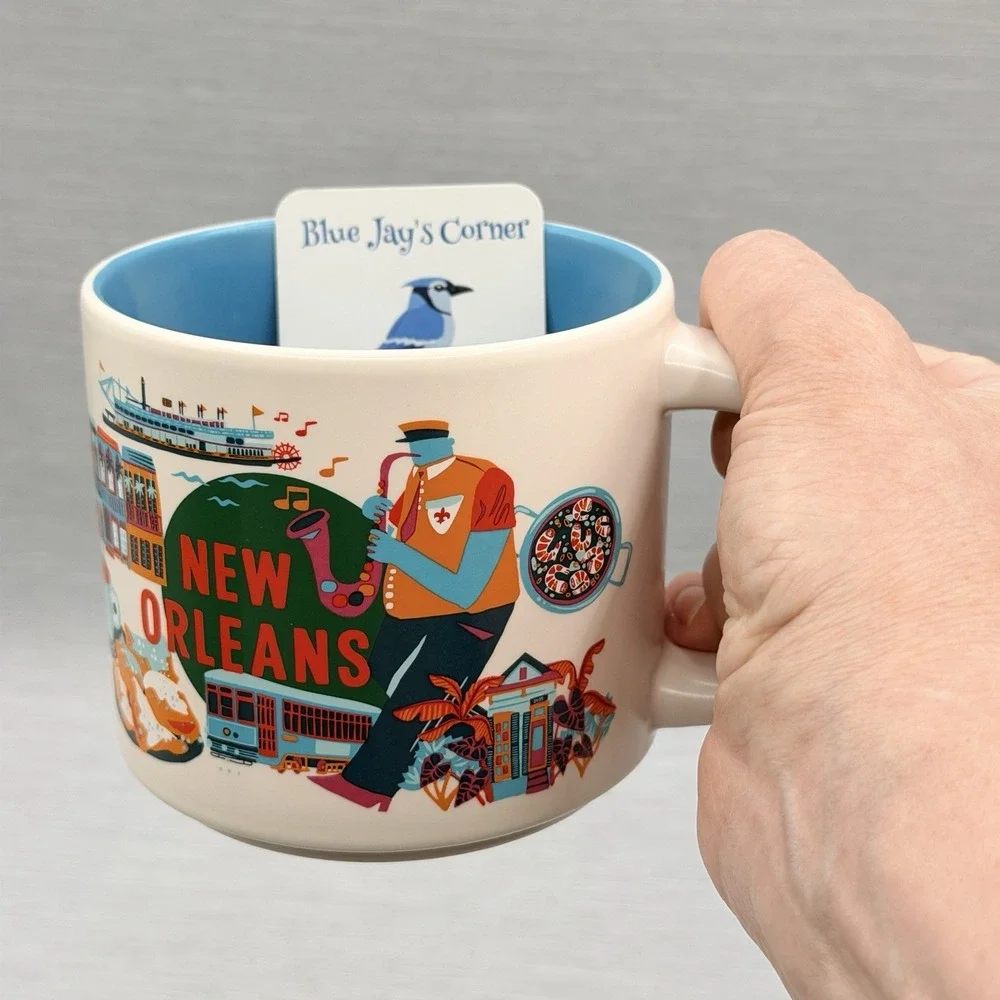 Starbucks New Orleans Mug Discovery Series 2024 Stackable Coffee Cup 14oz